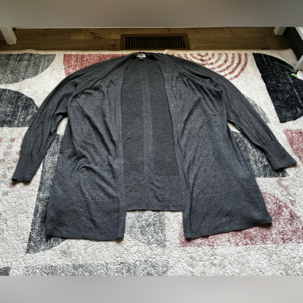 Old Navy Charcoal Knit Cardigan